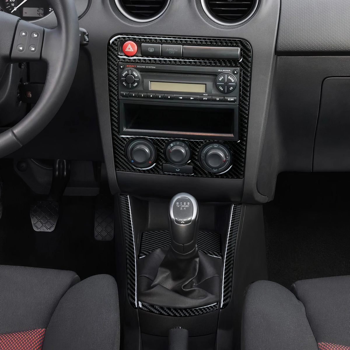 For SEAT Cordoba Ibiza 6L (2002-2009) Accessories. Carbon Fi