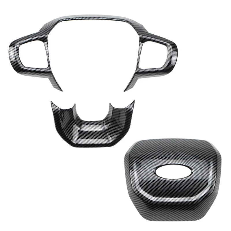 Carbon Fiber Look Car Interior Cover Trim Panel Decoration For Ford Ranger T9 2023 2024