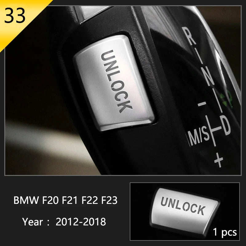 For BMW 1 2 Series F20 F21 F22 F23 Carbon Fiber Car Control CD Panel Cover Trim Air Conditioning Outlet Frame Decoration Sticker