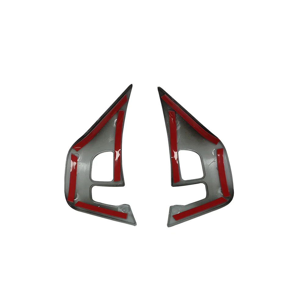 Carbon Fiber Car Steering Wheel Panel Gloss Trim Emblem Deca