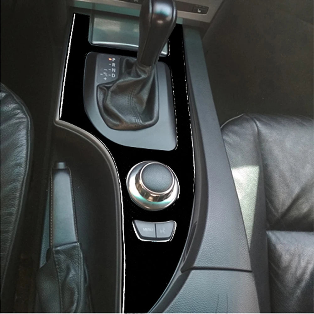 For BMW 5 Series E60 2004-2007 Piano Black Gear Shift Steeri