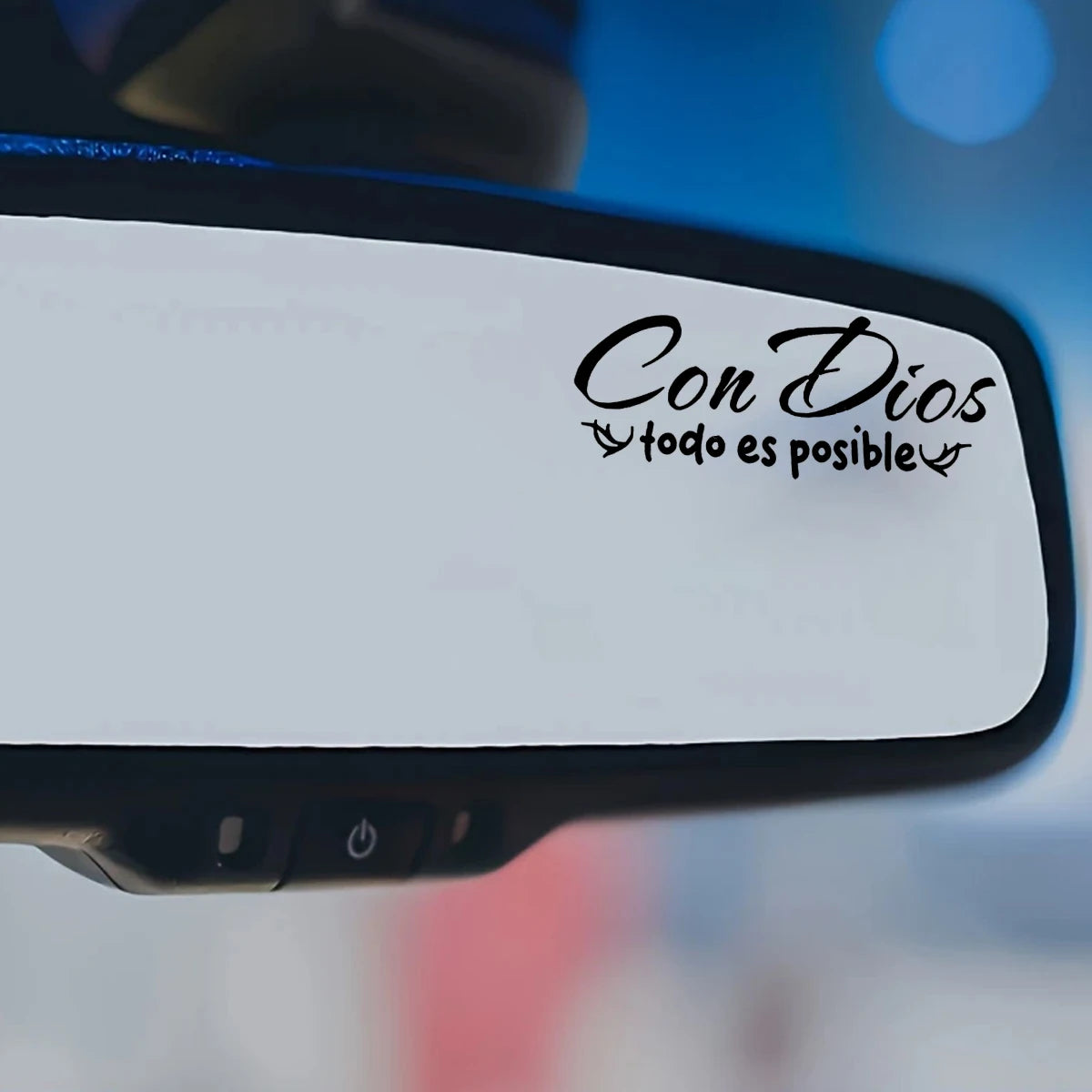 With God Everything Is Possible Stickers for Mirrors - Ideal