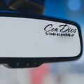 With God Everything Is Possible Stickers for Mirrors - Ideal