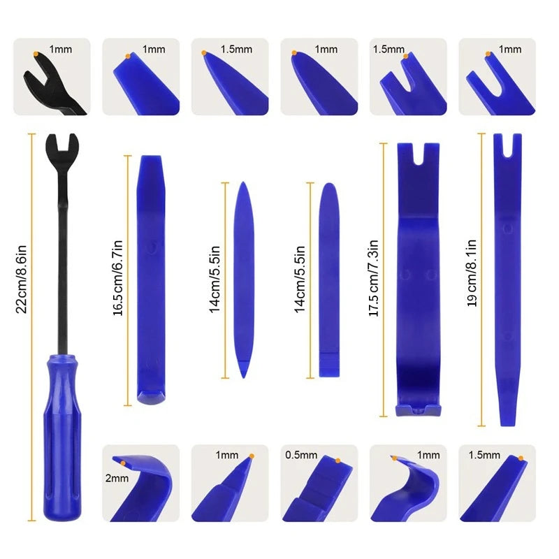 Car Interior Trim Removal Tool Kit Plastic Anti Scratch Pry 