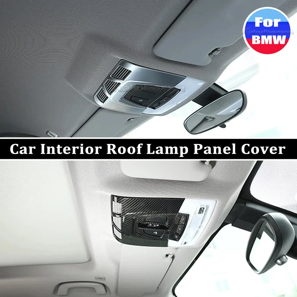 New Carbon Fibre Car Interior Front Reading Light Roof Lamp 