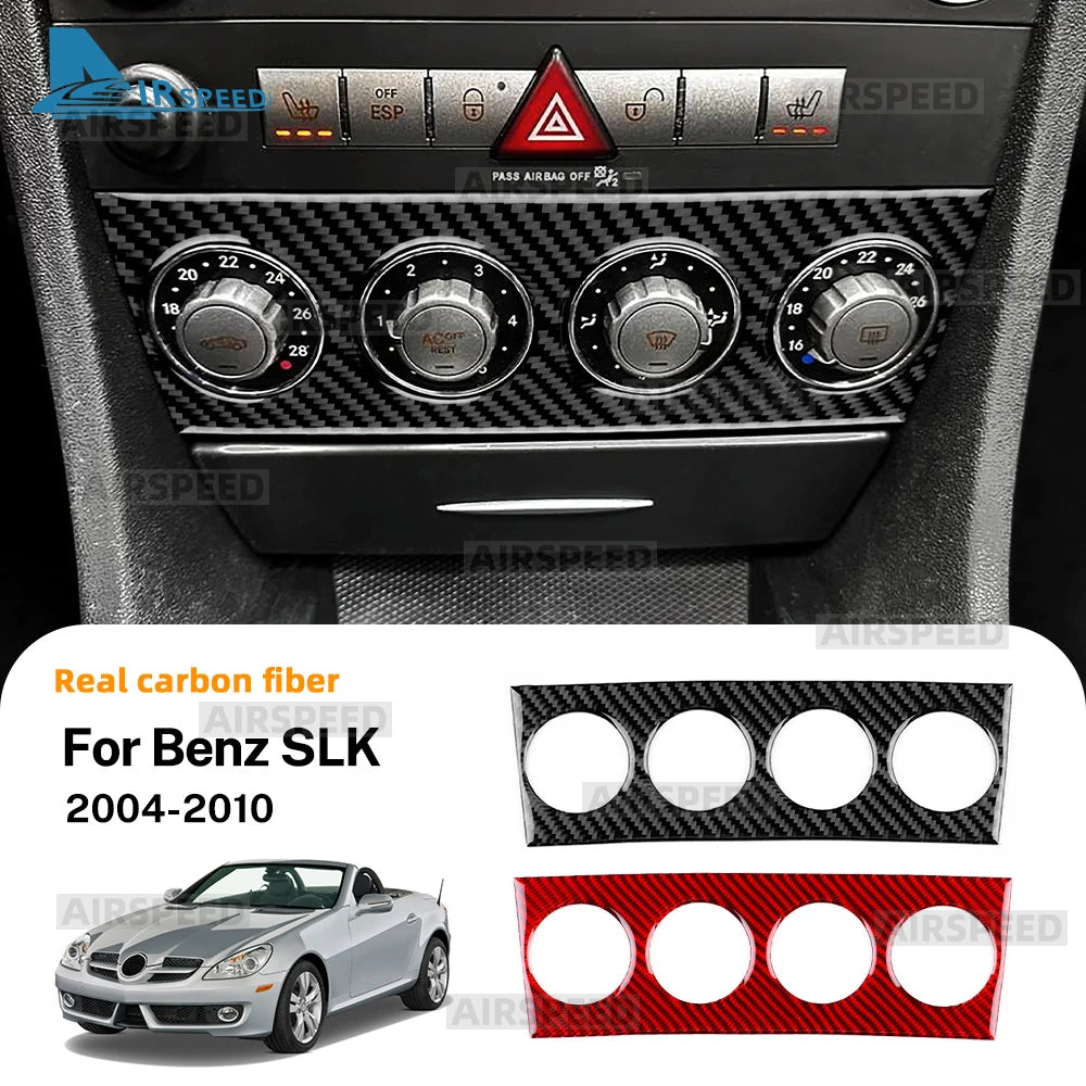 Real Soft Carbon Fiber Trim Sticker For Mercedes Benz SLK R1
