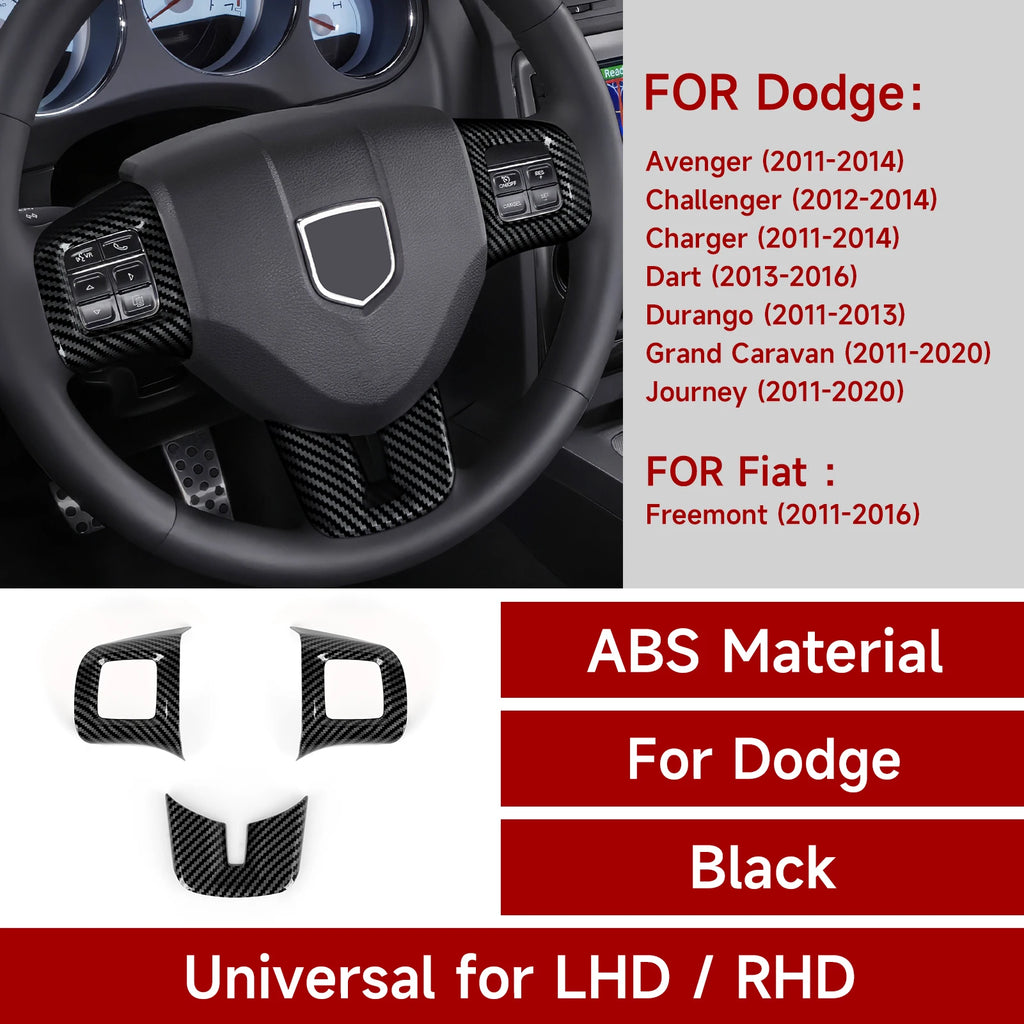 Car Steering Wheel Panel ABS Trim For Dodge Charger Challeng