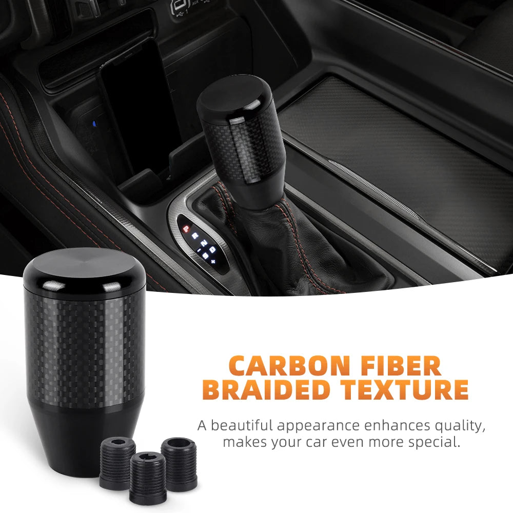 RASTP-Universal Carbon Pattern Aluminum Alloy Shift Knob Car