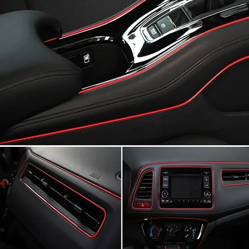 5M Universal Car Moulding Decoration Strips - Flexible Inter