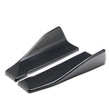 Universal Fit Car Spoiler Lip Carbon Fiber Glossy Black Rear Side Skirt Rocker Wings 35cm Protection Trims for Vehicle