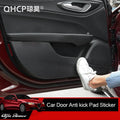QHCP Car Door Anti kick Sticker Pad Carbon Fiber Anti-dirty 