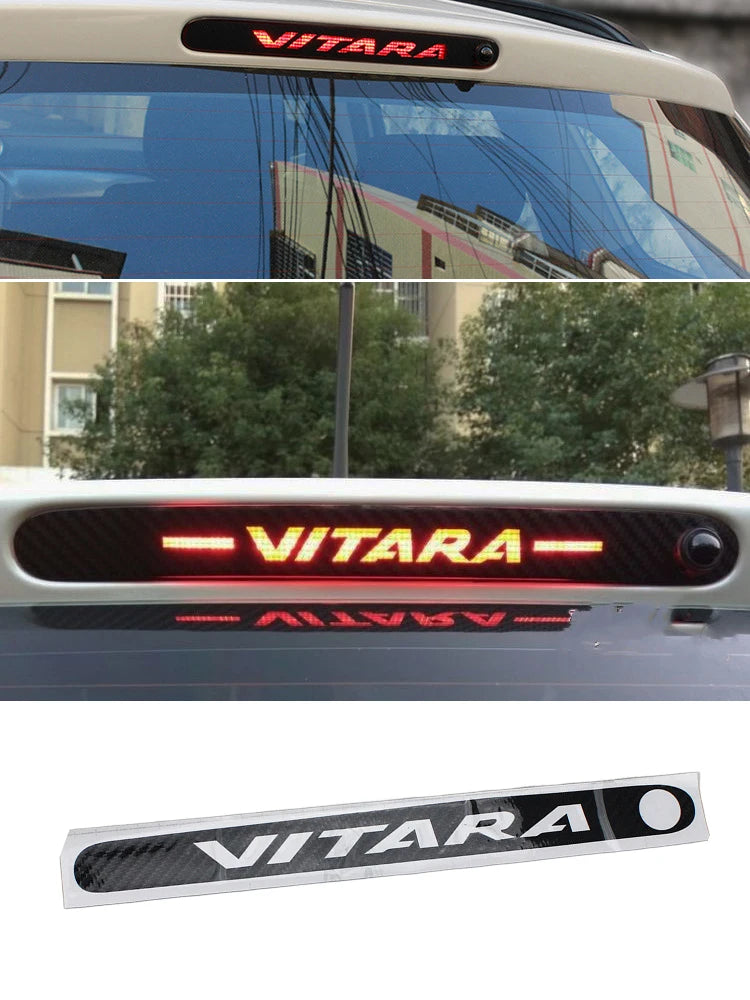 High Mount Brake Light Car Stickers Carbon Fiber Style Trim 