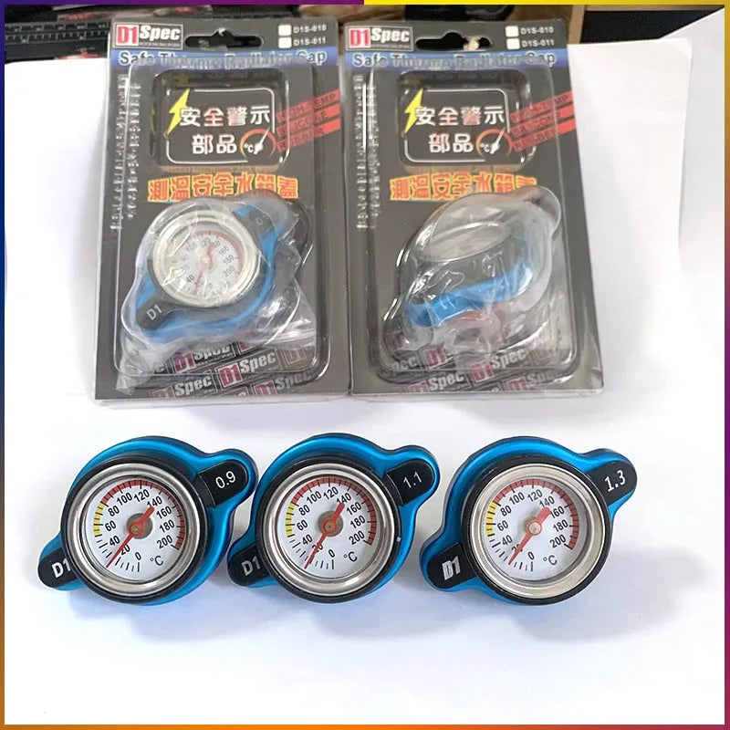 Car Motorcycle Modification Gauge Radiator Cap 0.9/1.1/1.3/1