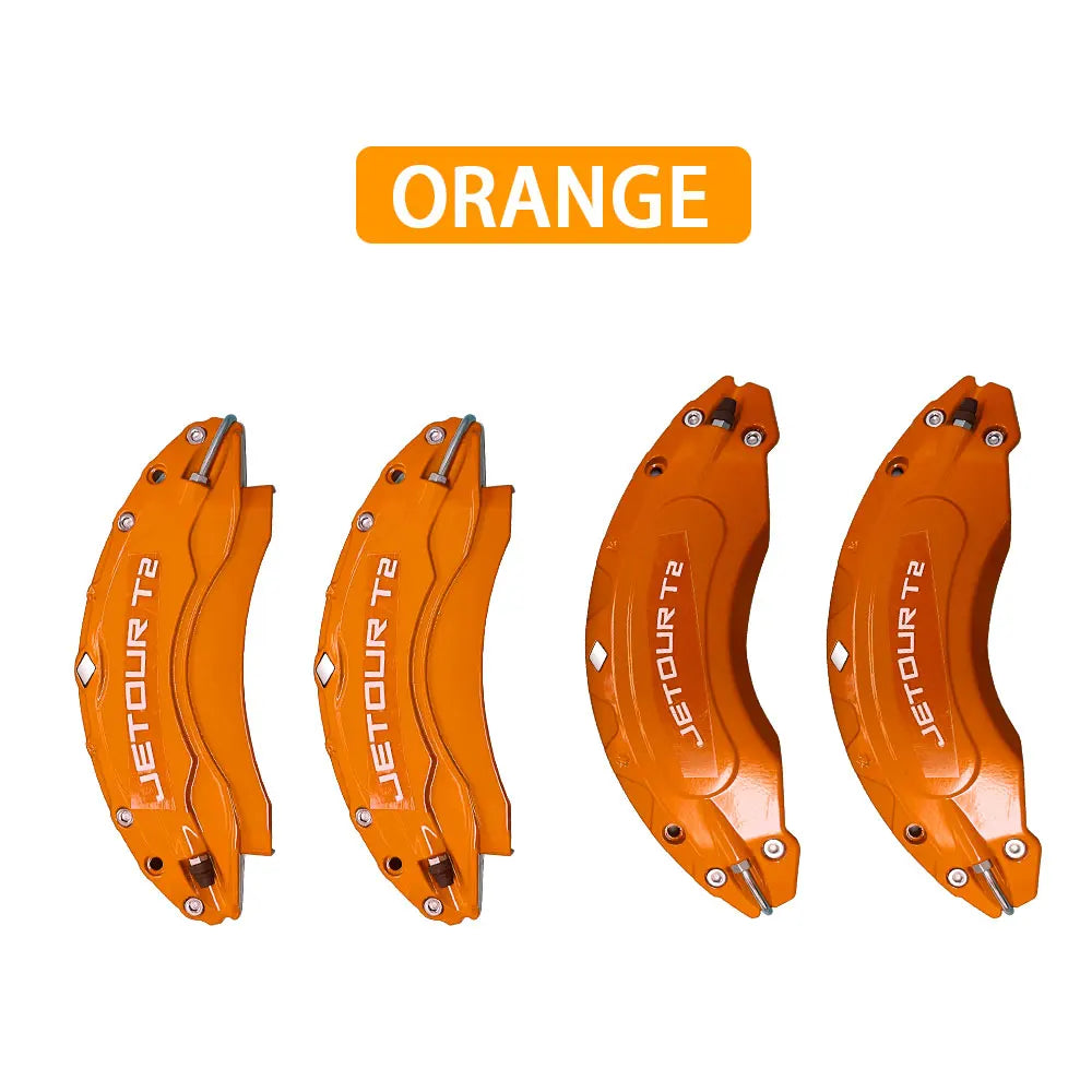 4Pcs Front Rear Wheel Brake Caliper Cover Kit Modification For Chery Jetour Traveller T2 2024