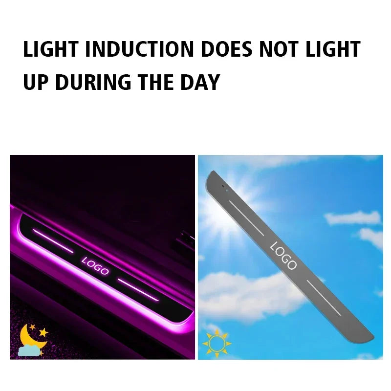 Customized Car Door Sill Light Logo RGB Multi-mode Dynamic L