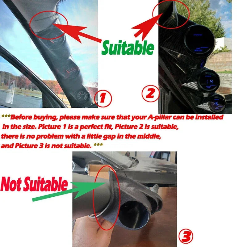 Universal Gauge Cup Car Meters Mount Holder 2 inch 52mm Gaug