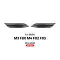 Real Dry Carbon Fiber Car Front Upper Splitter Trim For BMW M3 F80 M4 F82 F83 MP Style 2014-2020 2Pcs/Set