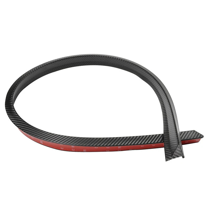 2Pcs Carbon Fiber Rubber Wheel Eyebrow Protector Universal C