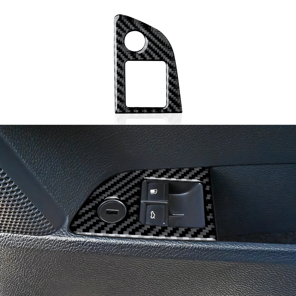 For VW Jetta V Golf V MK5 R32 GTI Plus Variant Car Trunk Switch Panel Carbon Fiber Interior Sticker Trim Accessories