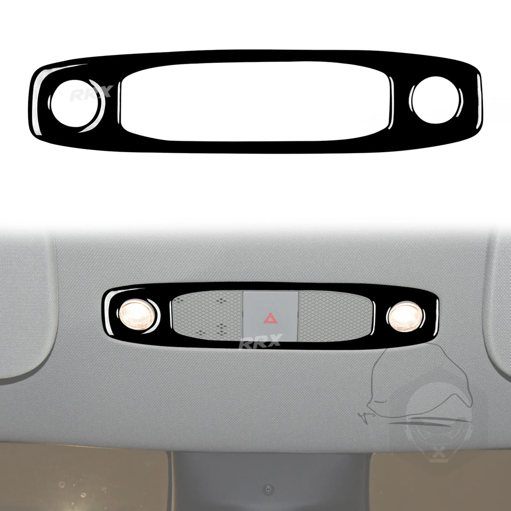 For Tesla Model 3 2017-2022 Model Y 2020-2022 Carbon Fiber Interior Front Reading Light Panel Frame Trim Sticker Car Accessories