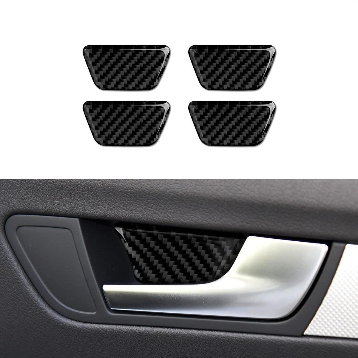Car Center Console Gear Shift Panel Set For Audi A4 S4 RS4 A5 S5 RS5 (2007-2016) Carbon Fiber Interior Sticker Trim Accessories