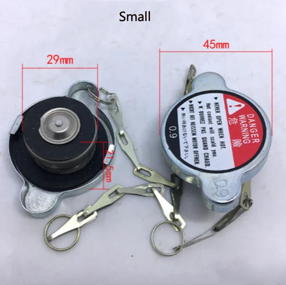 Car Radiator Cap Universal Radiator Cap Nozzle Cover Loader Forklift Truck Agricultural Vehicles Big Small Size 1PC
