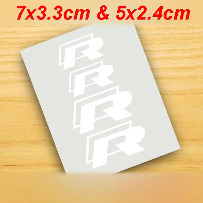 4pcs Car Caliper Sticker Tire Brake Cover Waterproof Film Body Decals for Rline R Line Golf 3 5 7 Polo Passat GTI