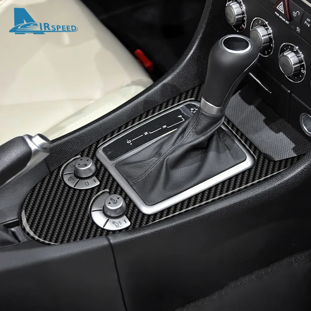 Real Soft Carbon Fiber Trim Sticker For Mercedes Benz SLK R1