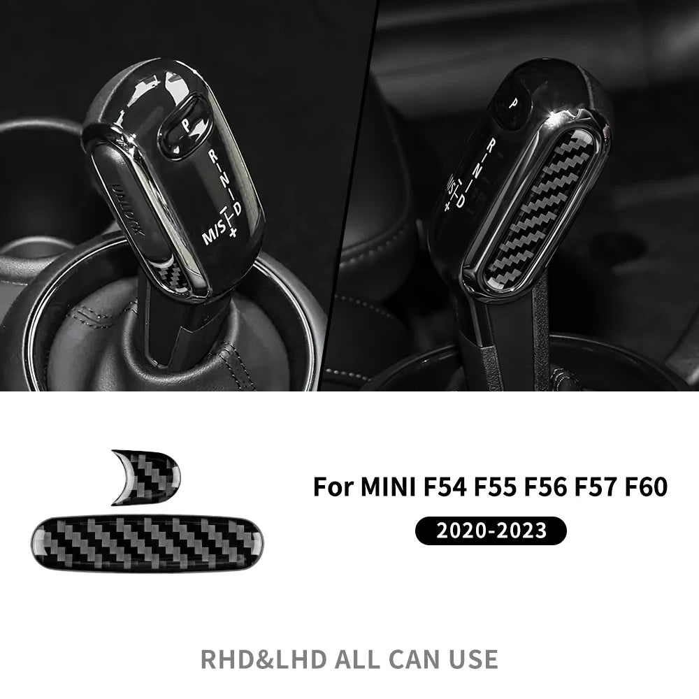 For Mini Cooper F55 F56 F60 F54 2PC/SET Car Gear Lever Head Sticker Interior Trim Modification Decorative Gear Side Cover