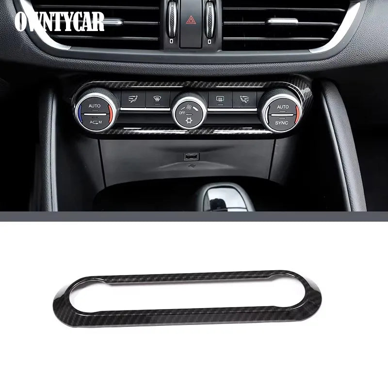 ABS Carbon Fiber For Alfa Romeo Stelvio 2017-2020 Car Interior Trim Sticker Accessories Car Modification Car Styling
