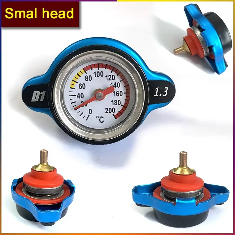 Car Motorcycle Modification Gauge Radiator Cap 0.9/1.1/1.3/1.8bar Small Head And Big Head Tank Cover Thermostatic