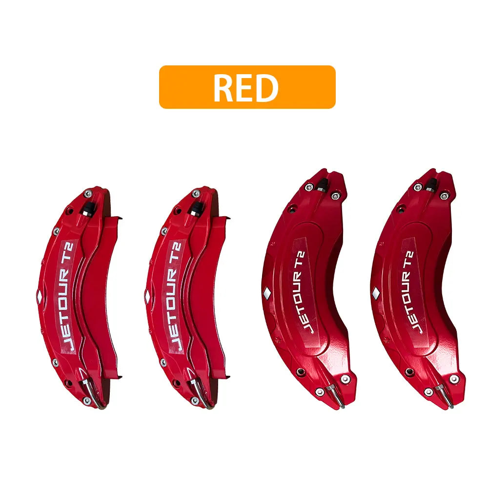 4Pcs Front Rear Wheel Brake Caliper Cover Kit Modification For Chery Jetour Traveller T2 2024