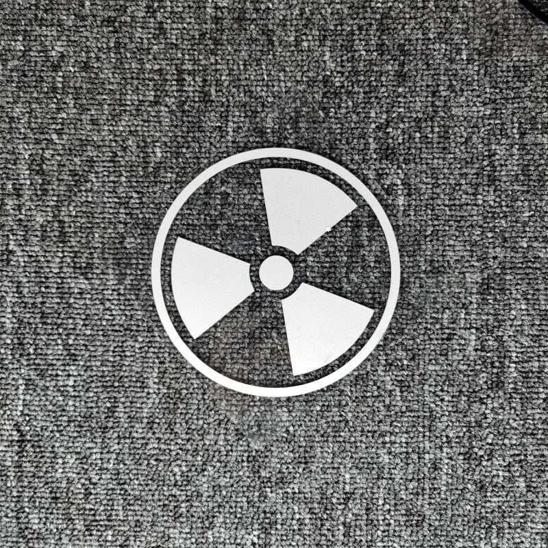 Car Stickers Caution Radiation Hazard Danger Warning Sign Reflective Decals For Fuel Tank Cap Motorcycles Laptop iPhone