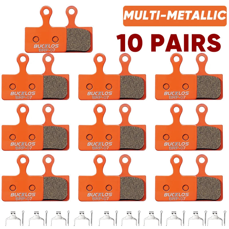 BUCKLOS Bicycle Hydraulic Disc Brake Pads for M9100 Metallic Brake Pads Metal Road Mountain Bike Brake Pads fit K05S K03S K04S