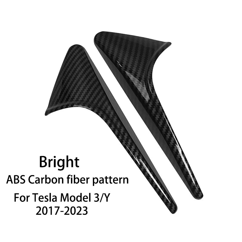 For Tesla Model 3/Y Side Camera Protection Cover Carbon Fiber Fender Trim Cover Car Modification Accessories Tesla 2017-2025