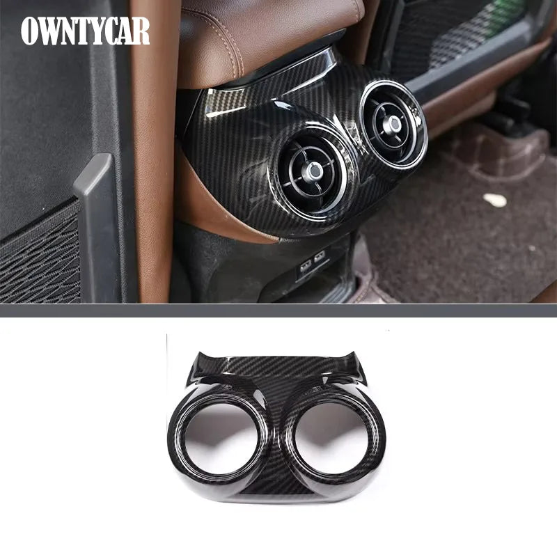 ABS Carbon Fiber For Alfa Romeo Stelvio 2017-2020 Car Interior Trim Sticker Accessories Car Modification Car Styling