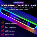 New Customized Car Door Threshold Sill Strip Light Logo Lamp