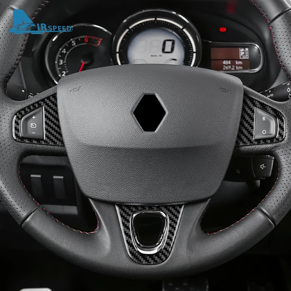 Real Soft Carbon Fiber Sticker For Renault Fluence Megane 3 