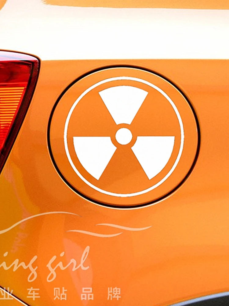 Car Stickers Caution Radiation Hazard Danger Warning Sign Re