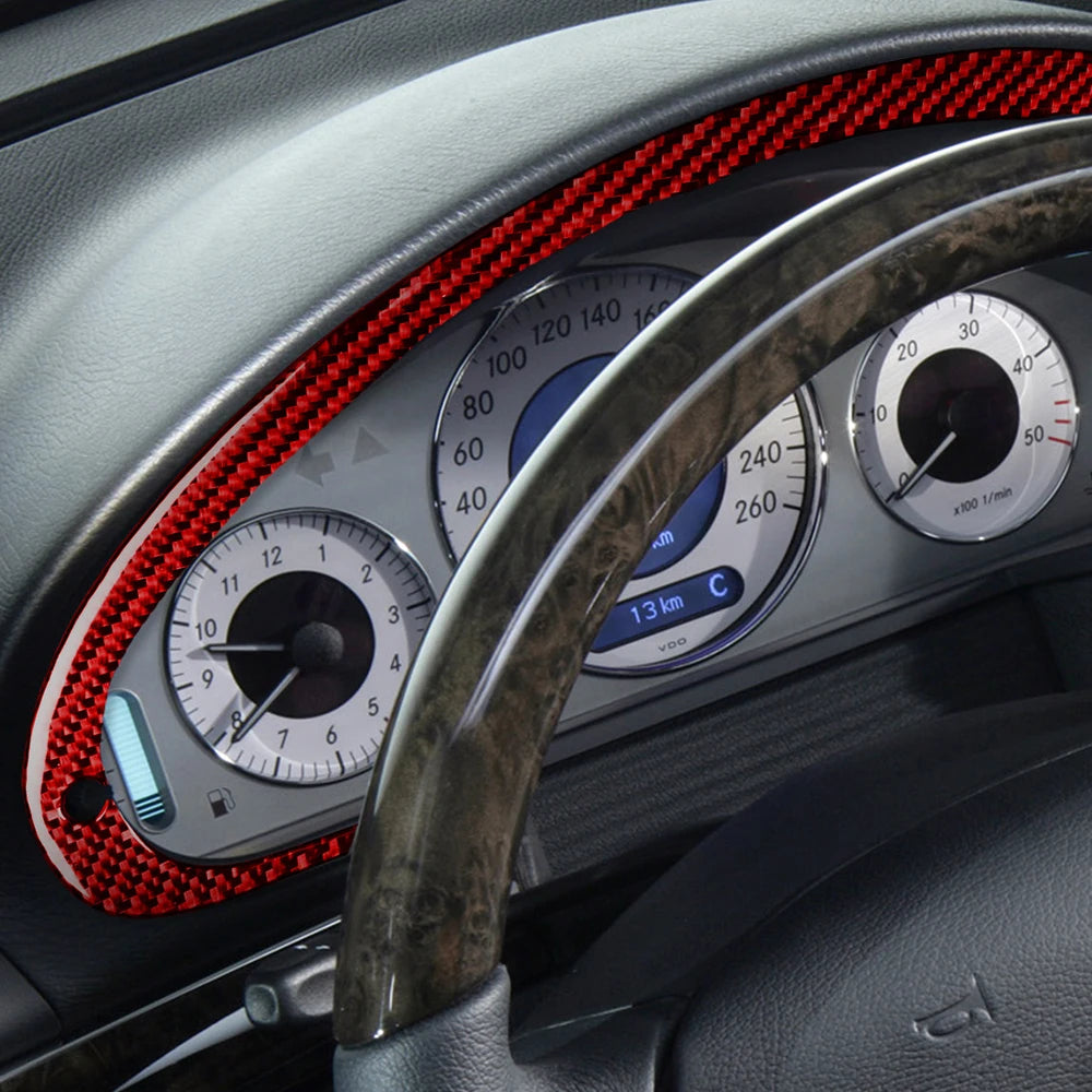 Car Interior Accessories Carbon Fiber Instrument Frame Speed