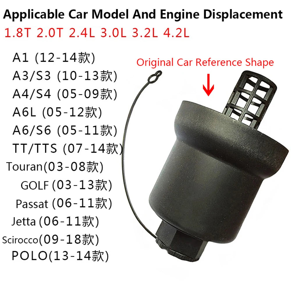 SK CUSTOM EA113 Engine Oil Filter Cap for Volkswagen Golf Ti