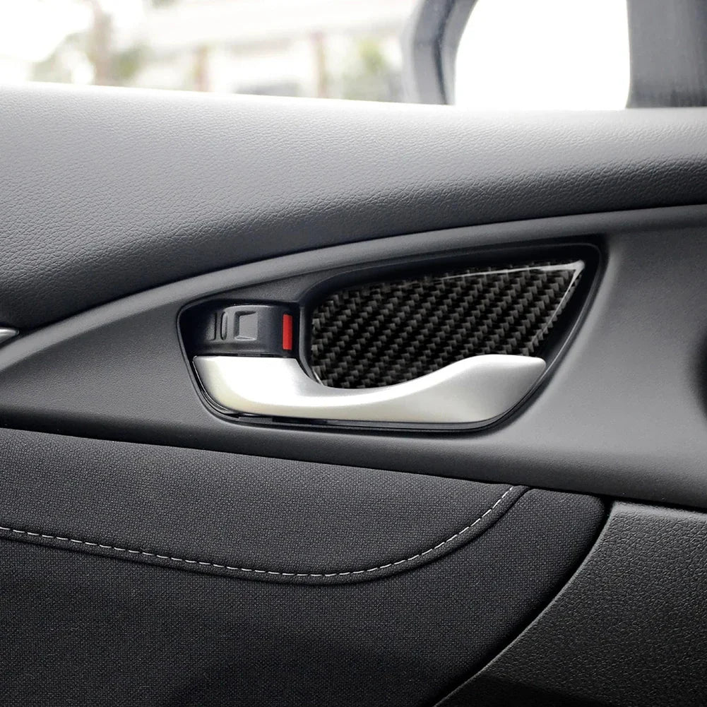 For 2016-2019 Honda Civic 10th Gen 4Pcs Car Door Handle Bowl