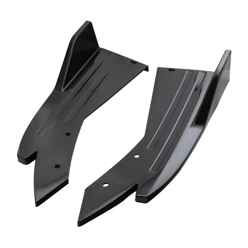 2PCS Universal Car Rear Bumper Spoiler Lip Carbon Fiber Wing