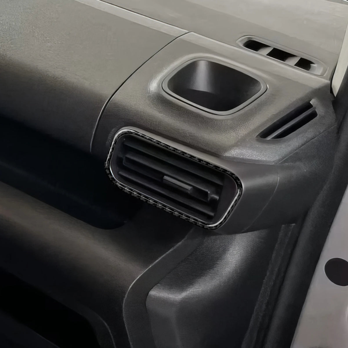 Carbon Fiber Interior Sticker. Car Center Console Side Air O