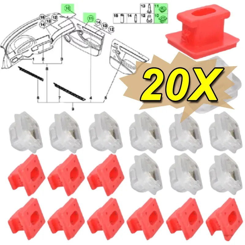 Car Door Replacement Moulding Clips for BMW 3 Series E46 E90