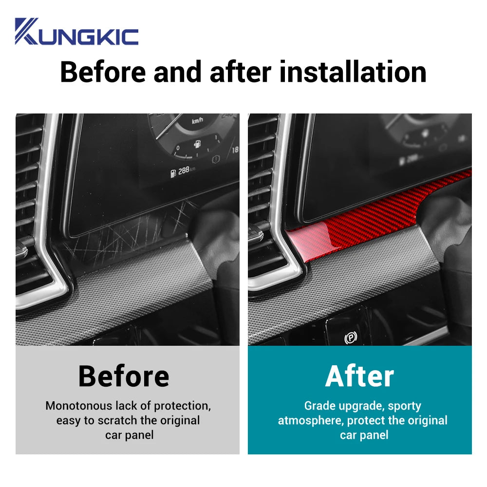 Real Soft Carbon Fiber Sticker For Kia Sportage NQ5 2022 202