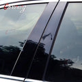 Car Door Window Pillars B-pillar Post Trim Stickers For BMW F30 E46 E90 G20 318i 325i 320i 328i Glossy Carbon Fiber Wrap Films