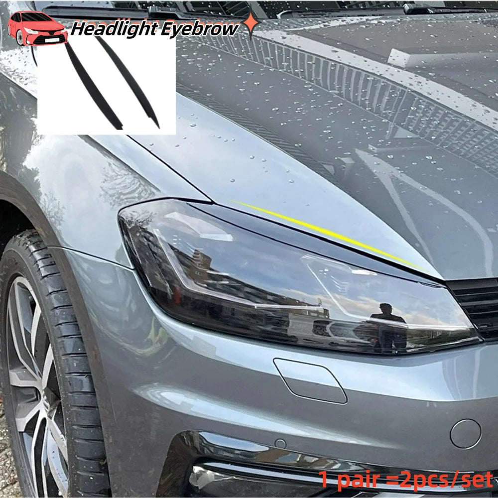 2pcs/Set ABS Car Headlight Eyebrow For Volkswagen VW GOLF 7 