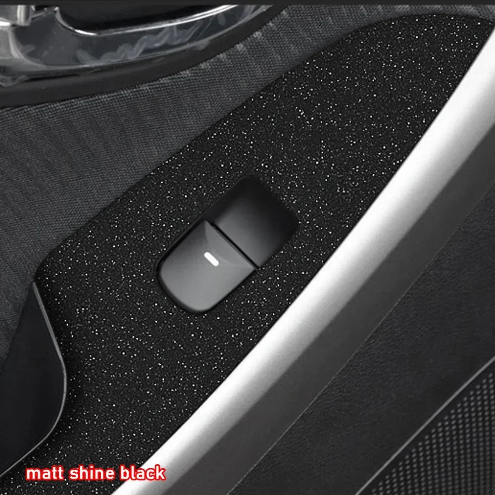 Car Styling Black Carbon Decal Car Window Lift Button Switch