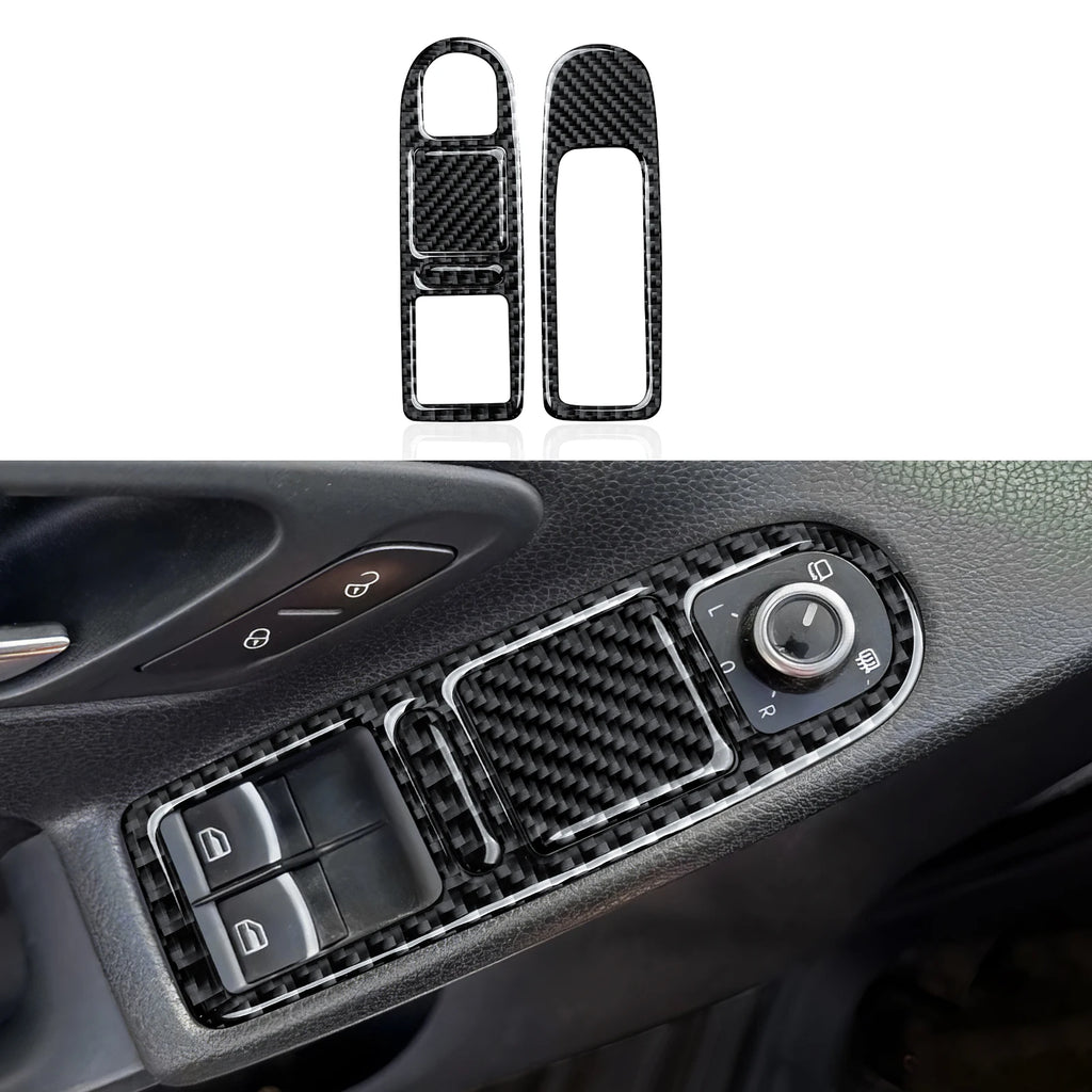 Car Center Console Gear Shift Panel For Volkswagen Golf VI MK6 GTI R Plus (2010-2014) Carbon Fiber Interior Sticker Trim Set Kit